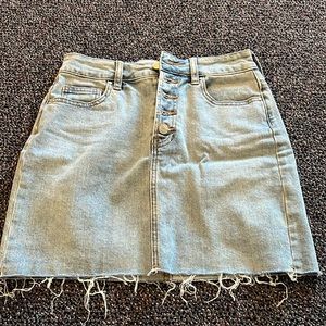 pac sun jean skirt